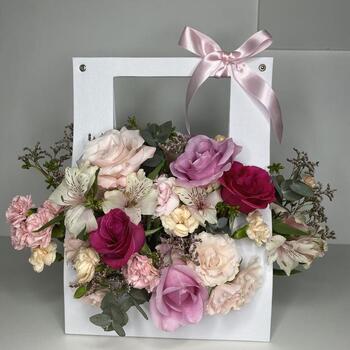 imagem Flower Box cesta branca